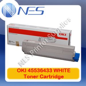 OKI Genuine 45536433 WHITE Toner Cartridge for C941/C941dnWT (10K Page Yield)
